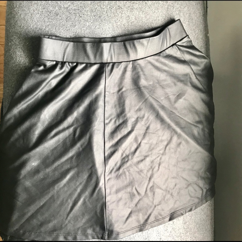 Faux Leather Skirt